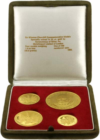 Reverse of Churchill Gold Medallion